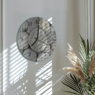 Reloj de pared redondo Piedras