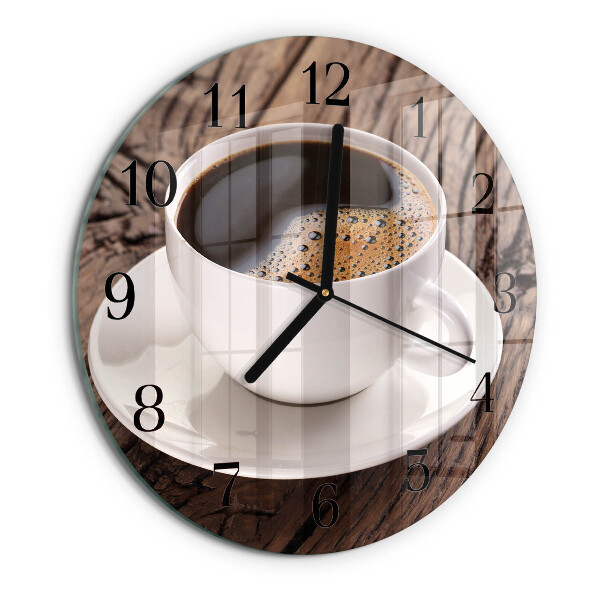 Reloj de pared redondo Café