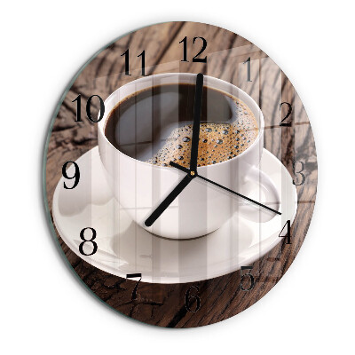Reloj de pared redondo Café