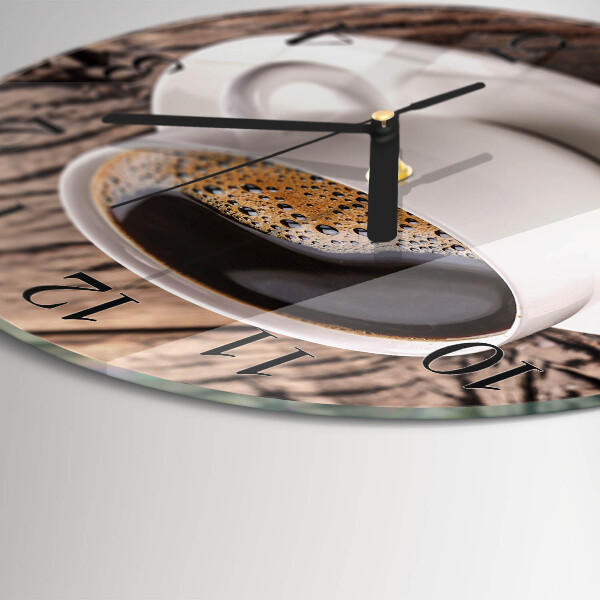 Reloj de pared redondo Café
