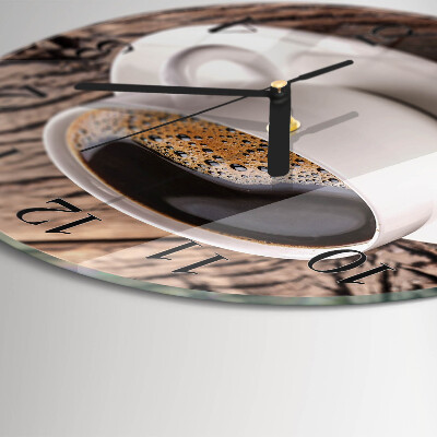 Reloj de pared redondo Café