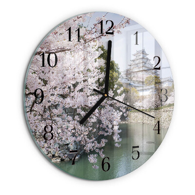 Reloj de pared redondo Cerezos