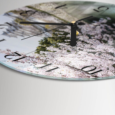 Reloj de pared redondo Cerezos