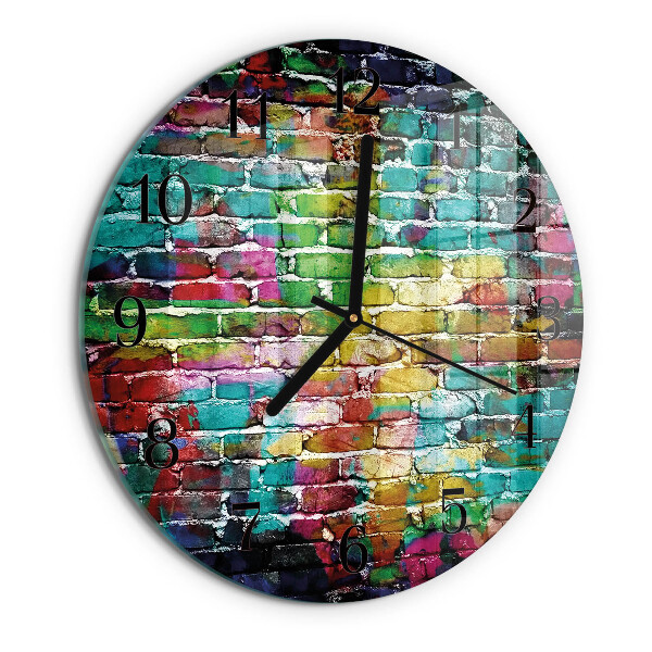 Reloj de pared redondo Ladrillo