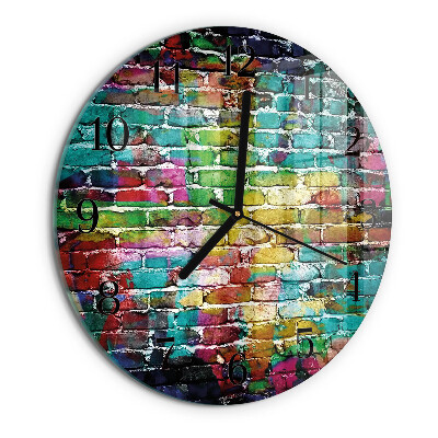 Reloj de pared redondo Ladrillo