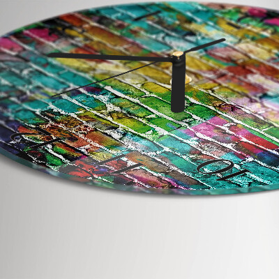 Reloj de pared redondo Ladrillo