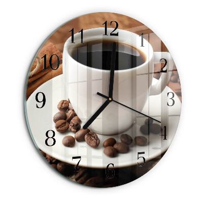 Reloj de pared redondo Café
