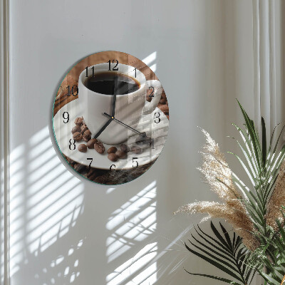 Reloj de pared redondo Café