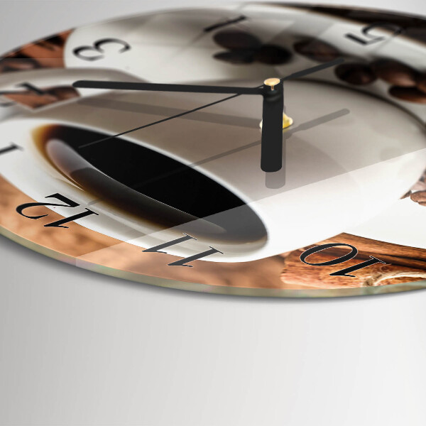 Reloj de pared redondo Café