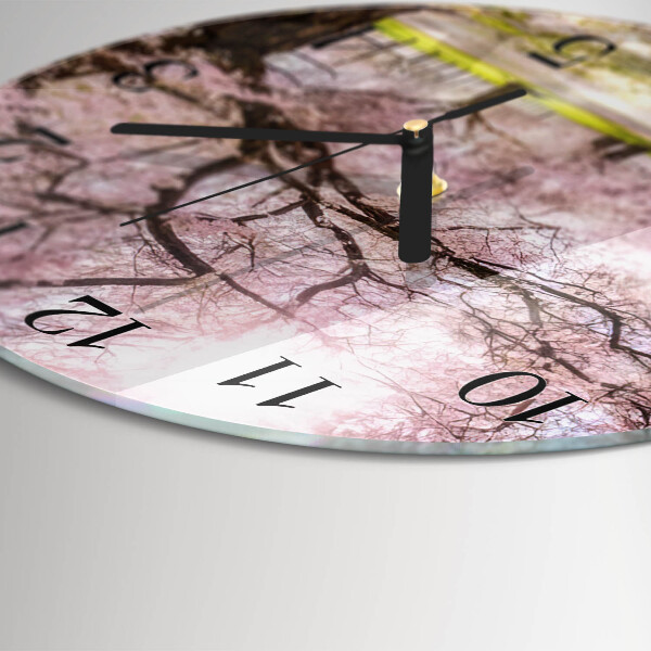 Reloj de pared redondo Cerezos