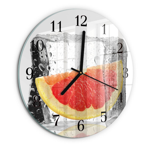 Reloj de pared redondo Helado de pomelo