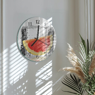 Reloj de pared redondo Helado de pomelo