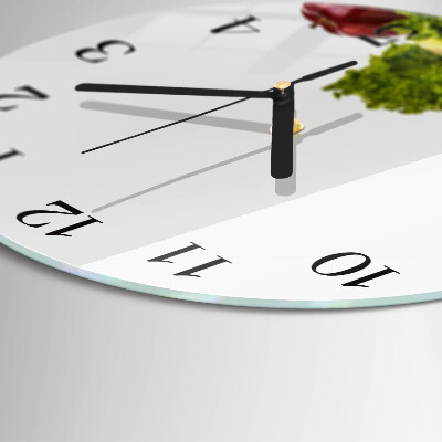 Reloj de pared redondo Verduras