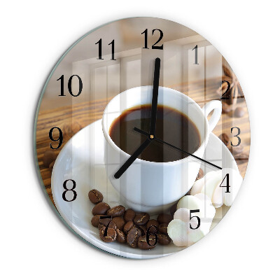 Reloj de pared redondo Café