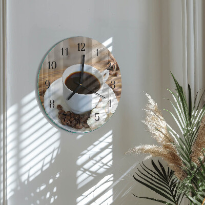 Reloj de pared redondo Café