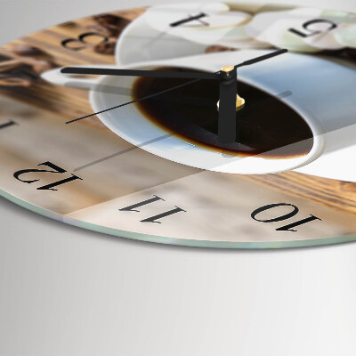 Reloj de pared redondo Café