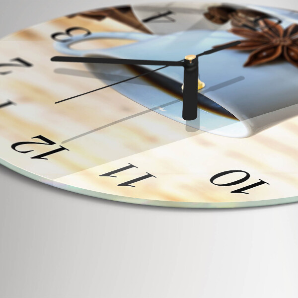 Reloj de pared redondo Café