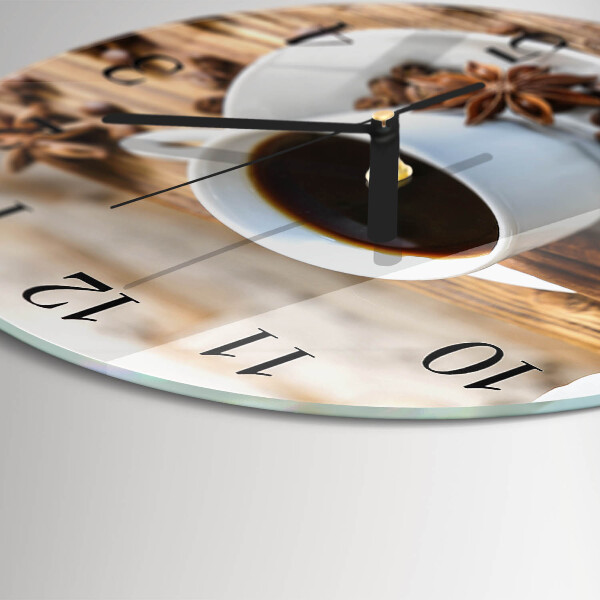 Reloj de pared redondo Café