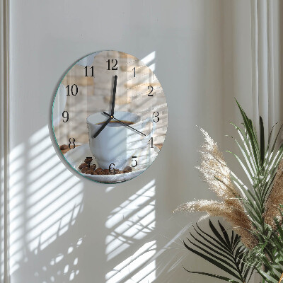 Reloj de pared redondo Café
