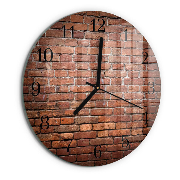 Reloj de pared redondo Ladrillo