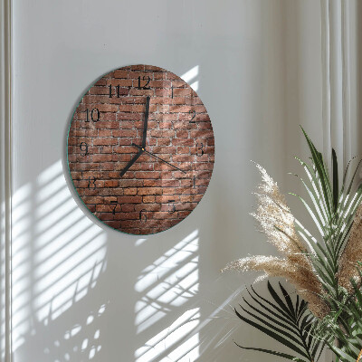 Reloj de pared redondo Ladrillo