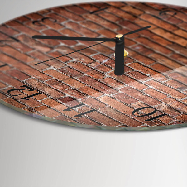 Reloj de pared redondo Ladrillo