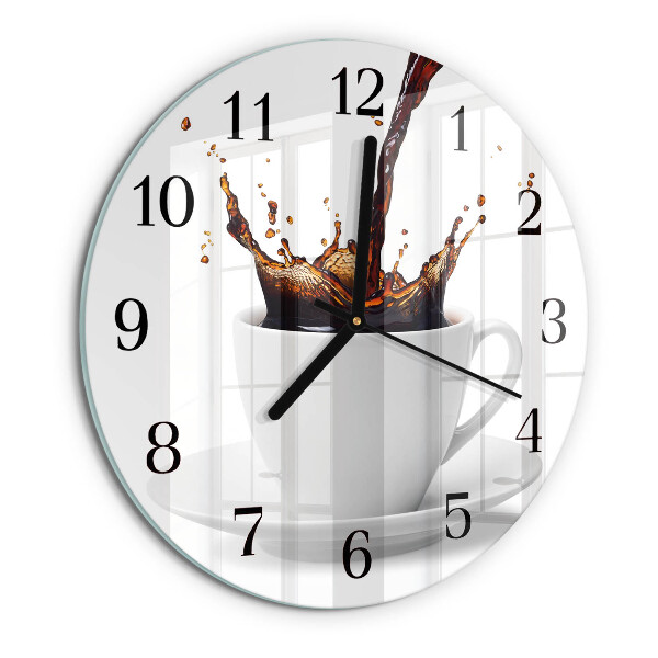 Reloj de pared redondo Café