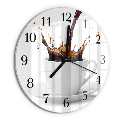 Reloj de pared redondo Café
