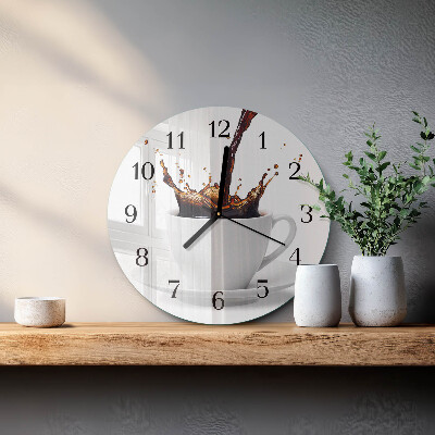 Reloj de pared redondo Café