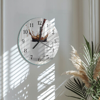 Reloj de pared redondo Café