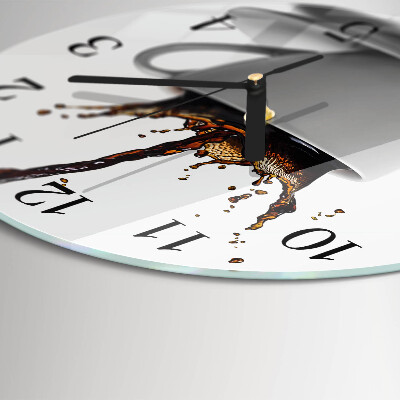 Reloj de pared redondo Café