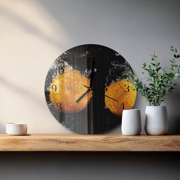 Reloj de pared redondo Naranjas