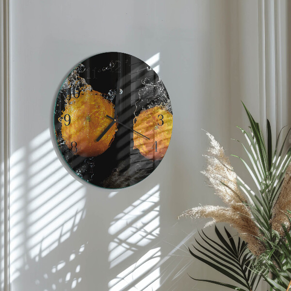 Reloj de pared redondo Naranjas