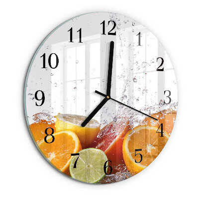 Reloj de pared redondo Naranjas