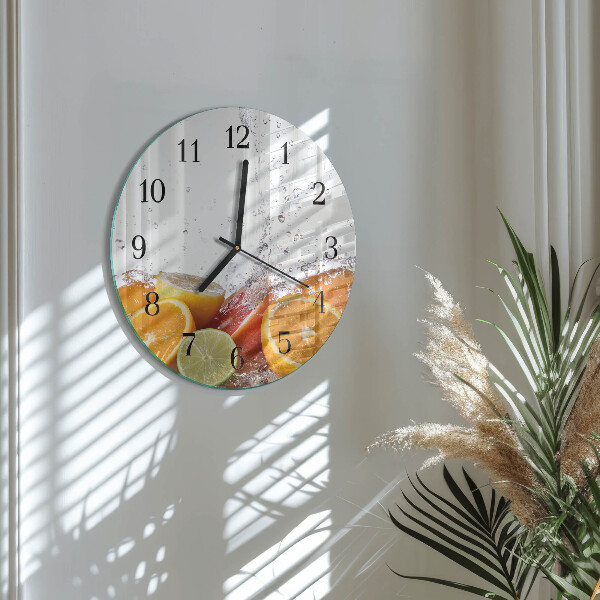 Reloj de pared redondo Naranjas