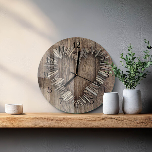 Reloj de pared redondo Corazón