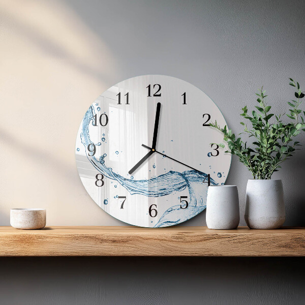 Reloj de pared redondo Agua