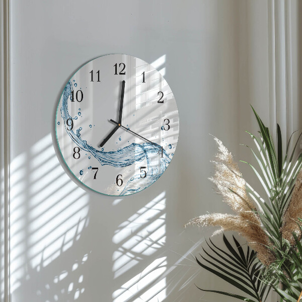 Reloj de pared redondo Agua