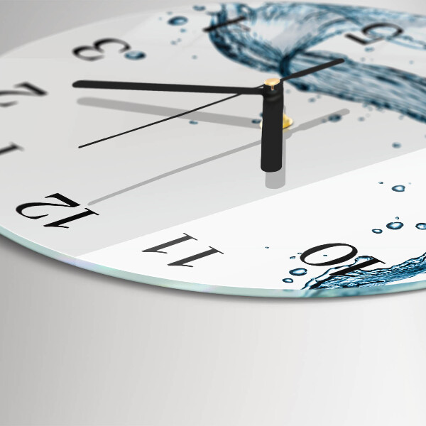 Reloj de pared redondo Agua