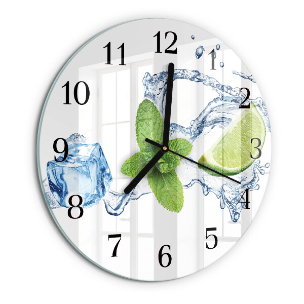 Reloj de pared redondo Menta