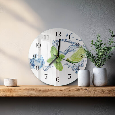 Reloj de pared redondo Menta
