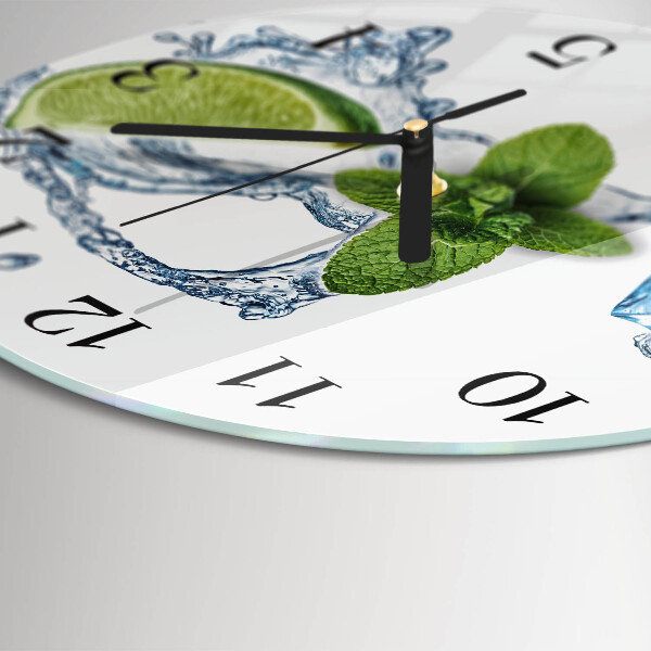 Reloj de pared redondo Menta
