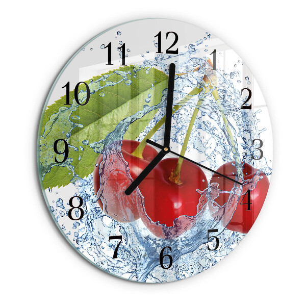 Reloj de pared redondo Guindas