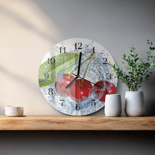 Reloj de pared redondo Guindas