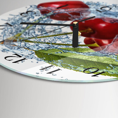 Reloj de pared redondo Guindas