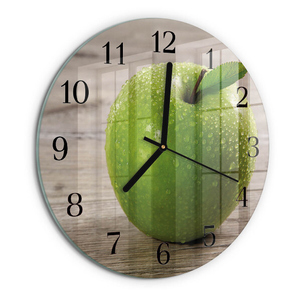 Reloj de pared redondo Manzanas