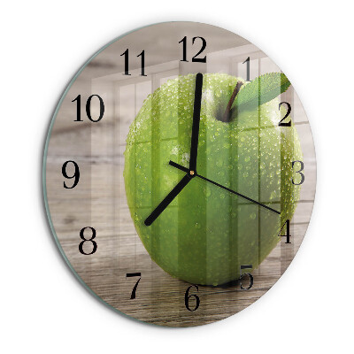 Reloj de pared redondo Manzanas