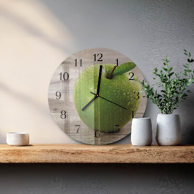 Reloj de pared redondo Manzanas
