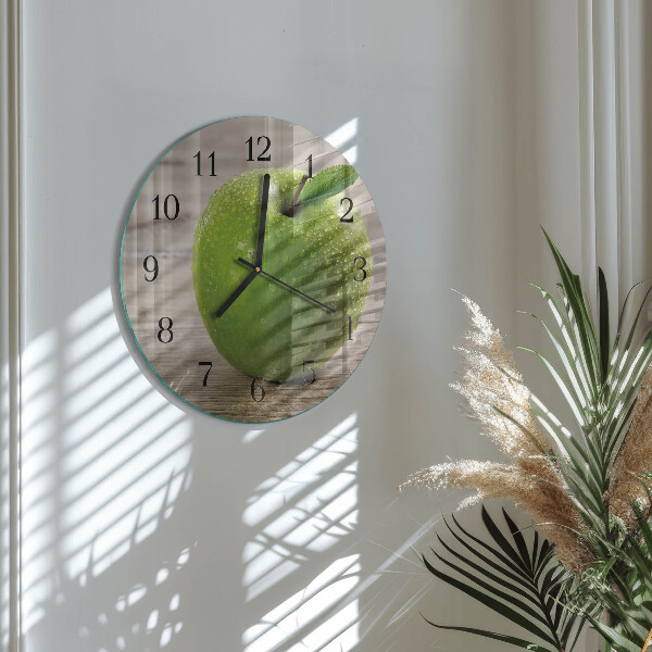 Reloj de pared redondo Manzanas