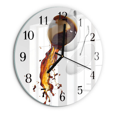 Reloj de pared redondo Café